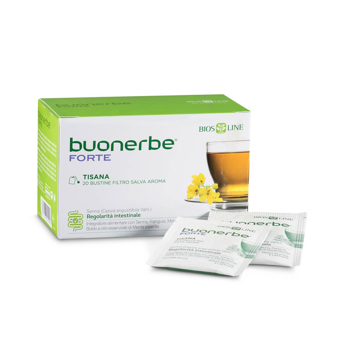 Bios Line Buonerbe Regola Forte Tisana per Intestino Pigro