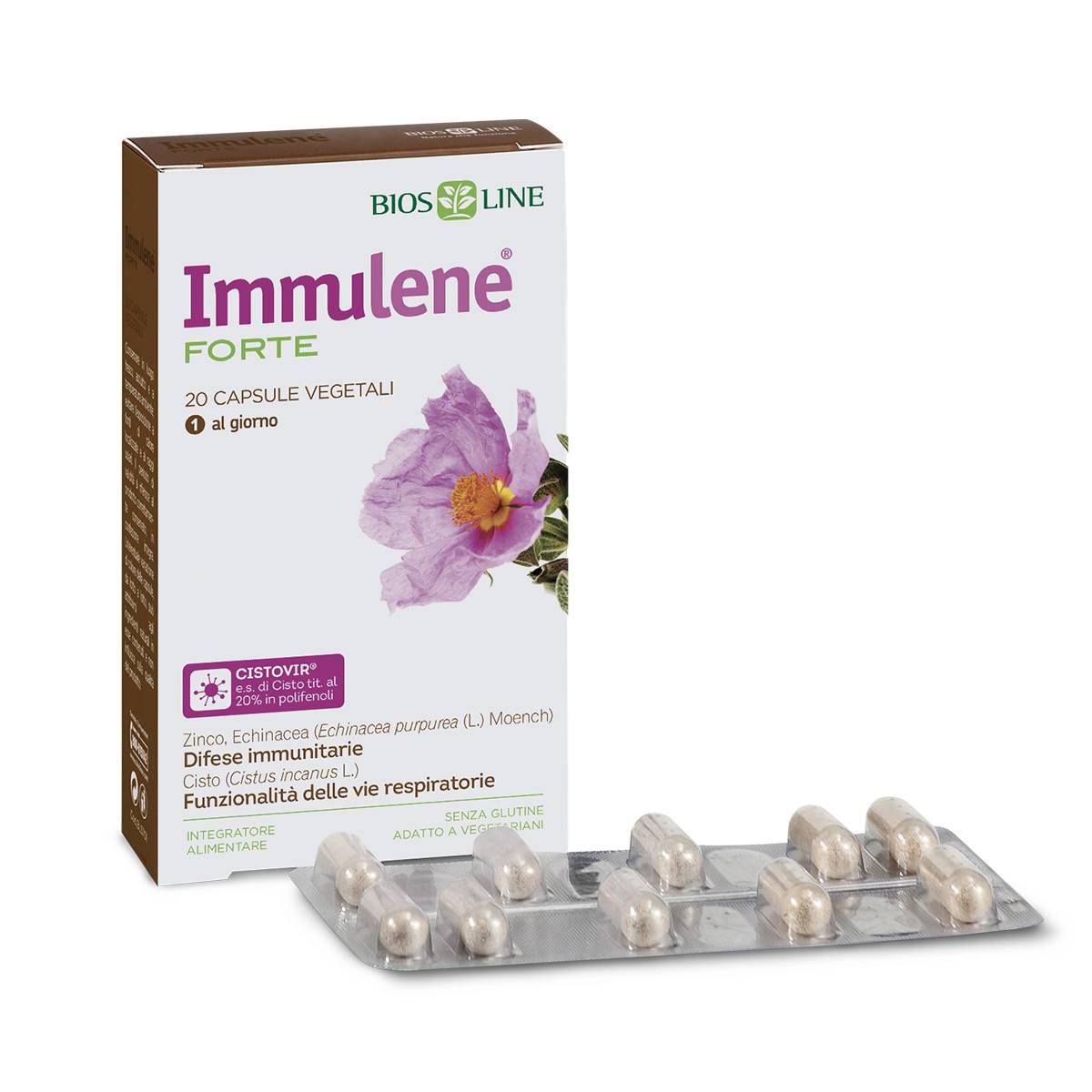 Bios Line Immulene Forte Integratore per Difese Immunitarie 20 capsule