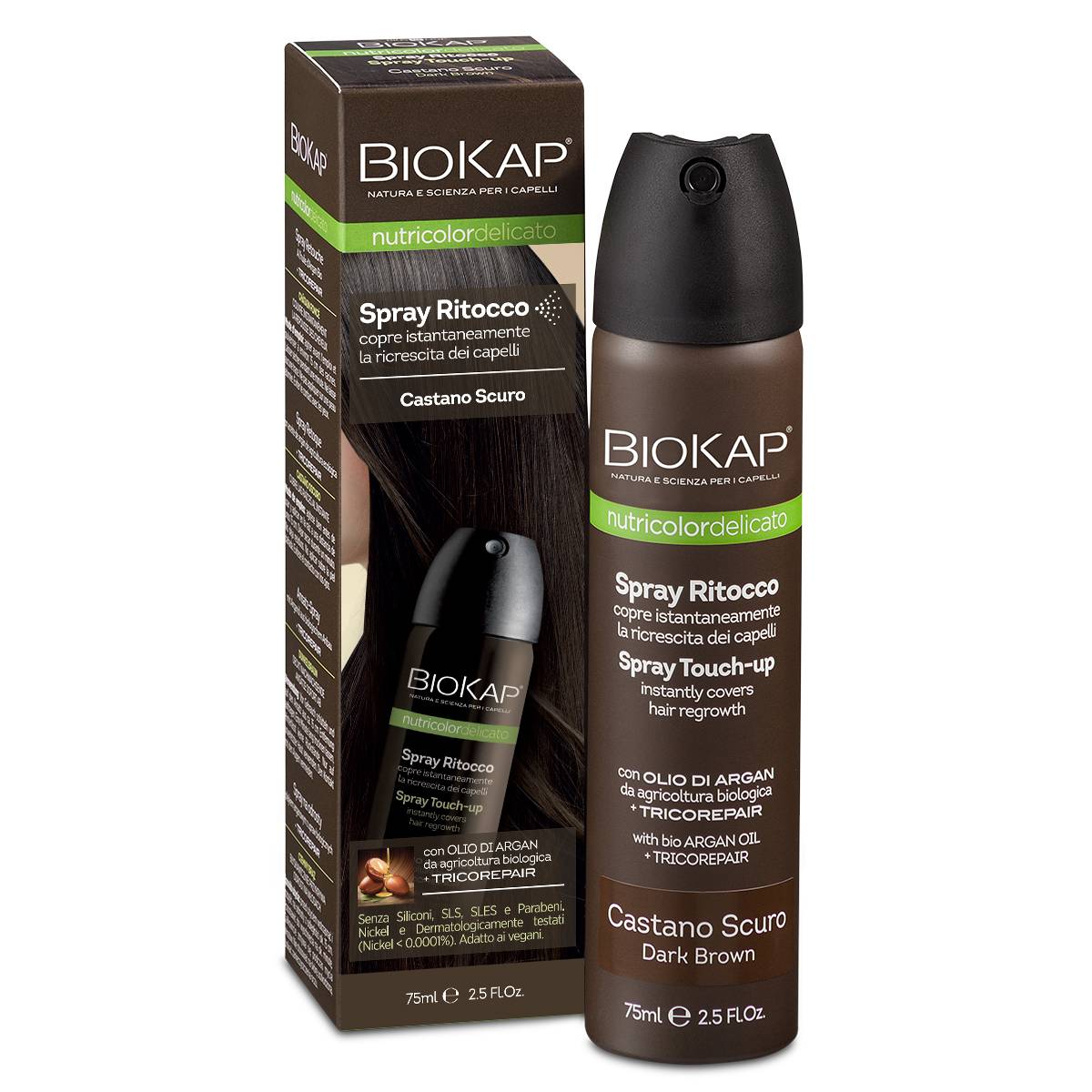 Bios Line Biokap Spray Ritocco Castano Scuro75 ml