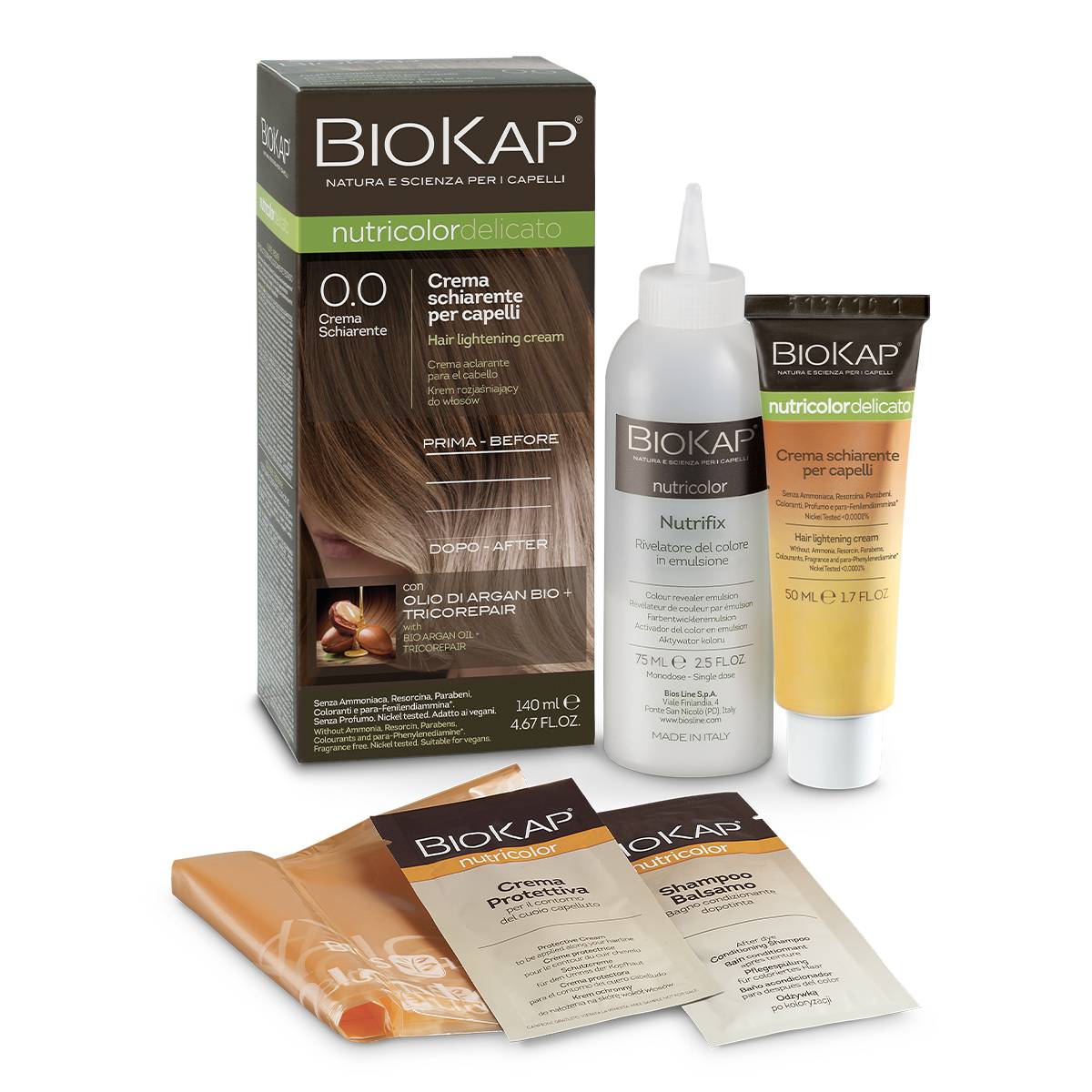 Bios Line BioKap Nutricolor Delicato 0.00 Crema Schiarente 140 ml