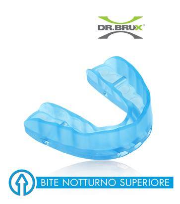 Dr. Brux Bite Azzurro antibruxismo per arcata dentale superiore