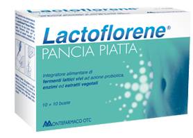 Lactoflorene Pancia Piatta Integratore Anti Gonfiori 10 bustine