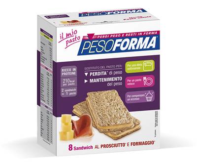 Pesoforma Sandwich Dietetici Prosciutto e Formaggio