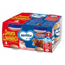 Mellin Omogeneizzati al Manzo 4 vasetti 80 g