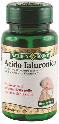 Nature's Bounty Acido Ialuronico Integratore per la Pelle disidratata 30 capsule
