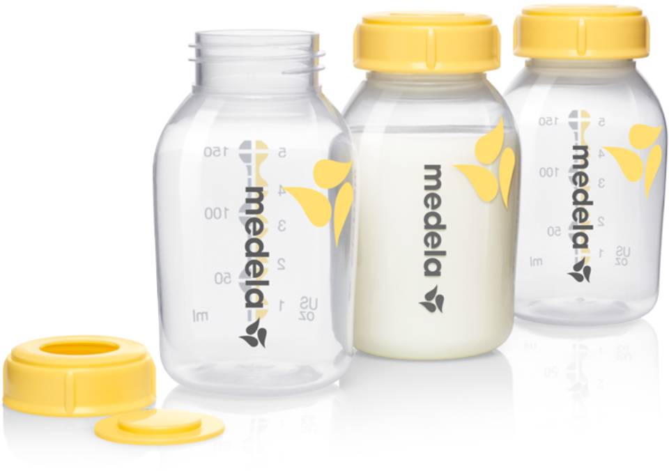 Medela 3 Bottiglie 150 ml per la Raccolta di Latte Materno
