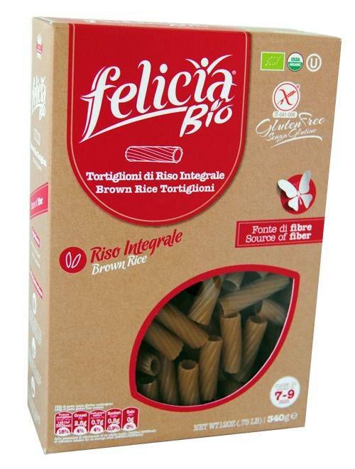 Felicia Bio Tortiglioni Pasta al riso integrale senza glutine 340 g