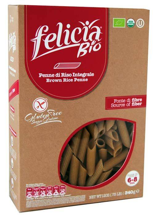 Felicia Bio Penne Pasta al Riso Integrale Senza Glutine