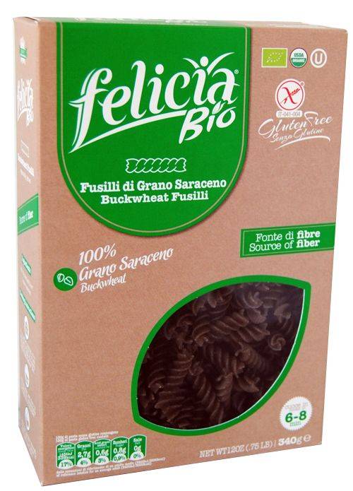 Felicia Bio Fusilli Pasta al Grano Saraceno Senza Glutine