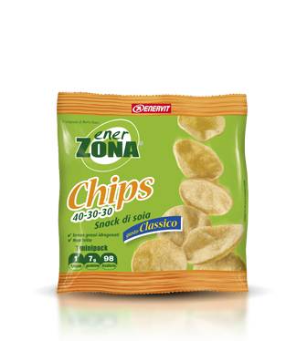 Enerzona Chips Gusto Classico Snack Salato Dietetico - Formato: 1 bustina
