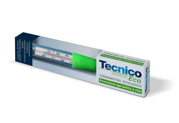 Tecnico Termometro Ecologico in Vetro Senza Mercurio