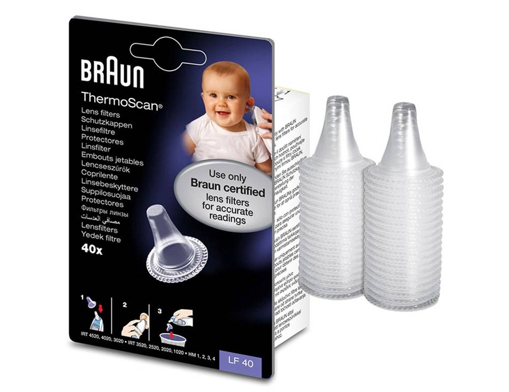 Braun Thermoscan Ricambi Coprisonda Monouso per Termometro 40 Pezzi