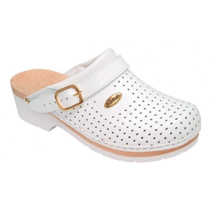 Dr Scholl's Clog Supercomfort Calzatura Ortopedica Zoccoli da Lavoro in Legno Colore Bianco - Numero: 43