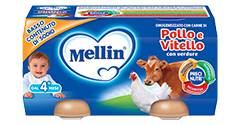 Mellin Omogeneizzato Gusto Pollo e Vitello con Verdure