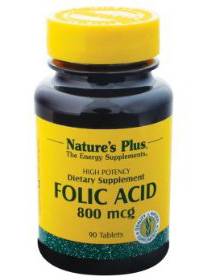 Nature's Plus Acido Folico mcg 800 Integratore Vitaminico