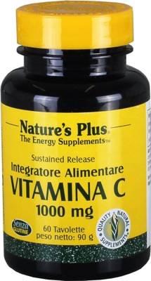 Nature's Plus Vitamina C mg 1000 a Lento Rilascio Integratore Vitaminico