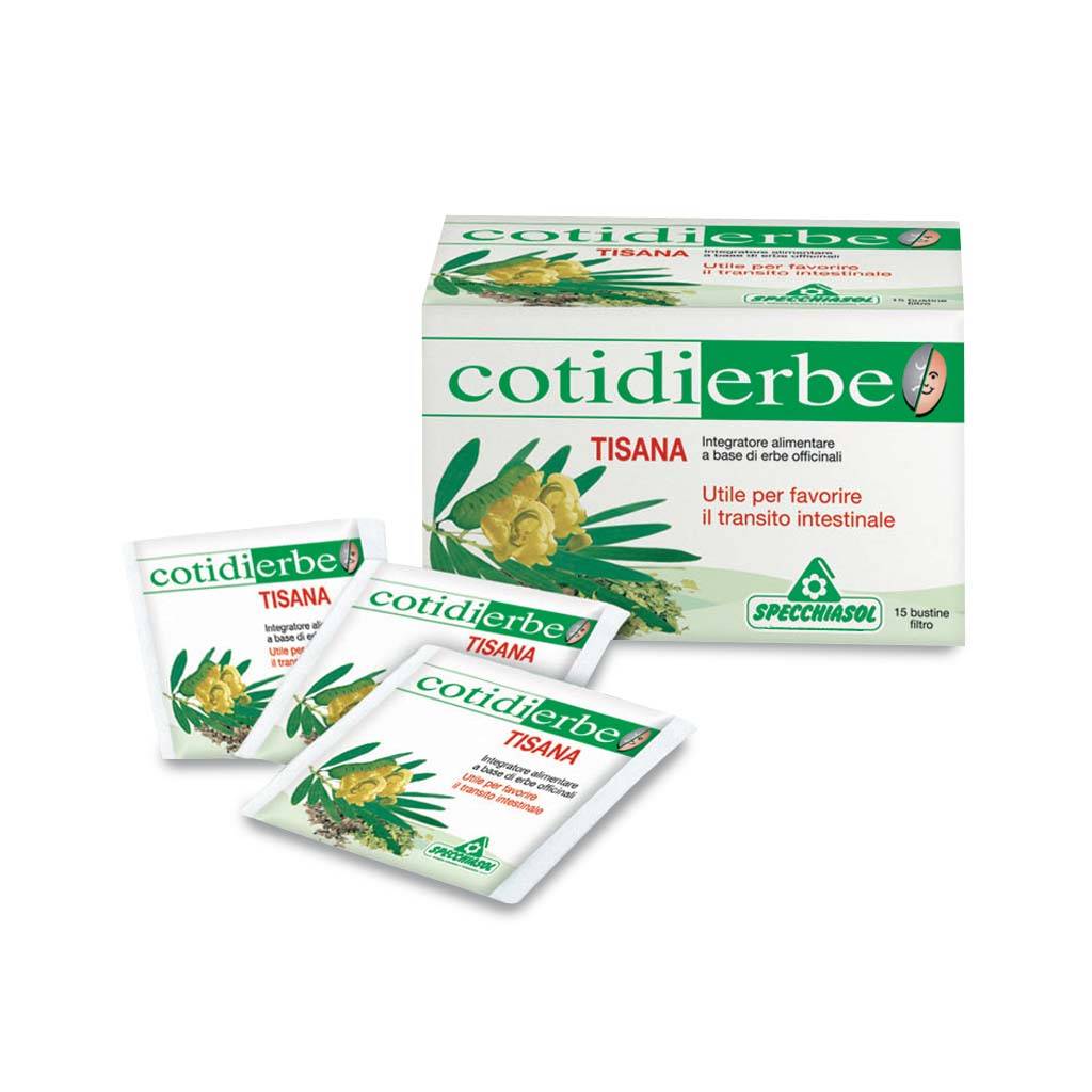 Specchiasol Cotidierbe Tisana Integratore a Base di Erbe Officinali per il Transito Intestinale