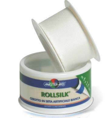 Master Aid Rollsilk Cerotto in seta su Rocchetto - Misura: 1.25 cm x 5 m