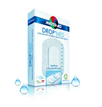 Master Aid Drop Med Medicazione ipoallergenica 5 pezzi 10.5 x 18 x 5 - Misura: 10.5 x 18 cm - 5 pezzi