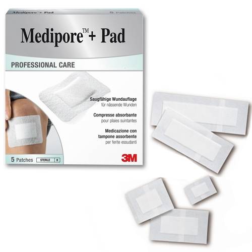 3M Medipore + Pad Cerotti per Ferite - Misura: 10 x 10 cm
