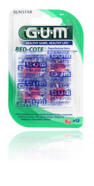 Sunstar Gum Red - Cote Rivelatore Placca 12 pastigliette