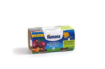 Humana Omogeneizzato Biologico Gusto Prugna 2 x 80 g