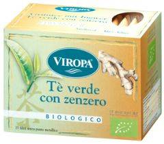 Viropa Tè Verde con Zenzero Bio 15 bustine