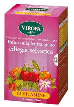 Viropa 10 Vitamine Infuso alla Frutta Gusto Ciliegia Selvatica