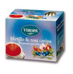 Viropa Mirtillo e Rosa Canina Preparato per Infuso 15 bustine
