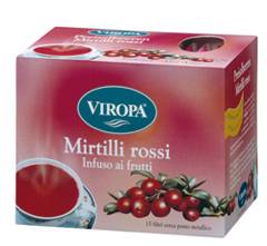 Viropa Mirtilli Rossi Infuso ai frutti 15 bustine