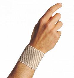 Dr Gibaud Linea Contenzione Polsiera a Righe Beige 8 Cm - Misura: 0