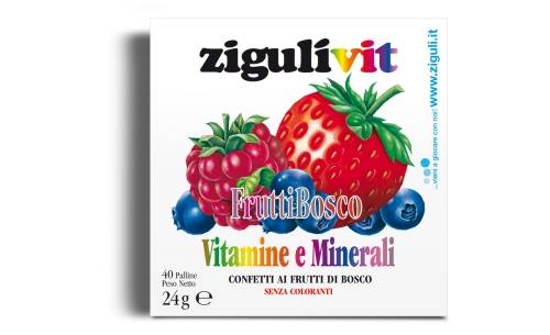 Zigulì Vitamine e Minerali Caramelle Frutti di Bosco