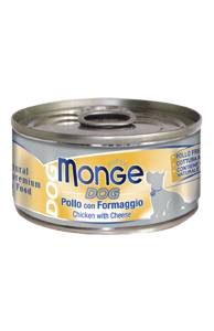 Monge Superpremium Cibo Umido per Cani Gusto Pollo con Formaggio 95 g