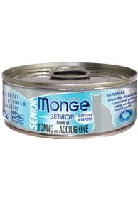 Monge Jelly Cibo Umido per Gatti Filetti di Tonno e Acciughine 80 g