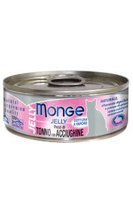 Monge Jelly Cibo Umido per Gatti Pezzetti di Tonno e Acciughine