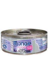 Monge Delicate Cibo umido per Gatti Gusto Pollo Omelette e Acciughine 80 g