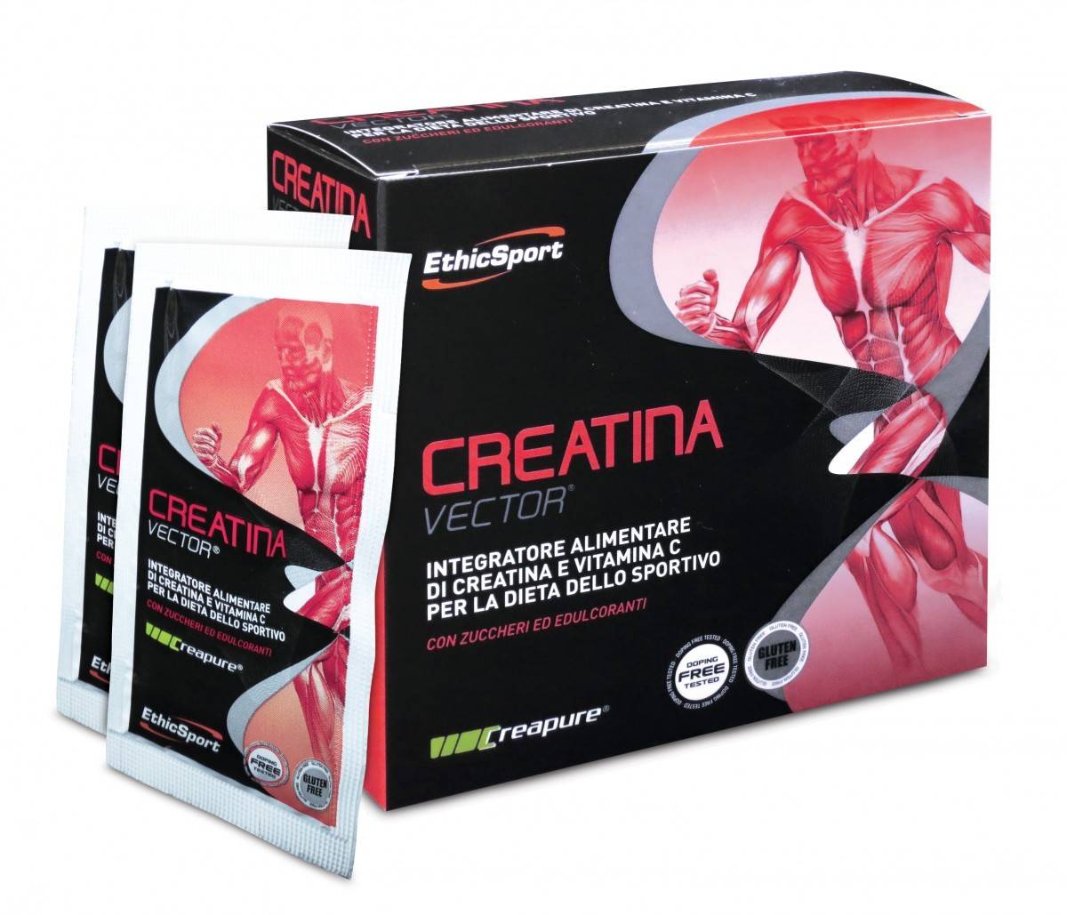 EthicSport Creatina Vector Integratore di Creatina per Sportivi 28 buste x 8 g