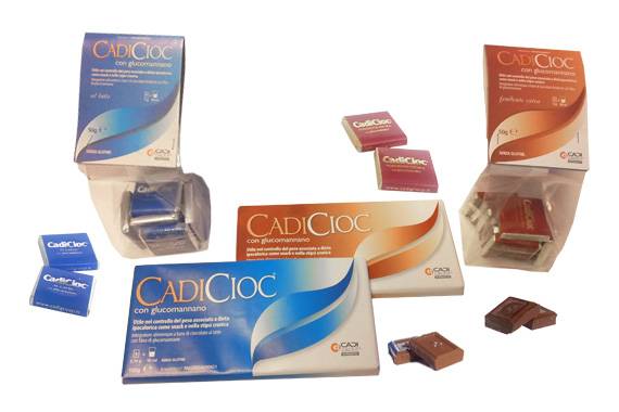 Cadicioc Cioccolato al Glucomannano - Formato: tavoletta da 100 grammi - Gusto: Cioccolato Fondente