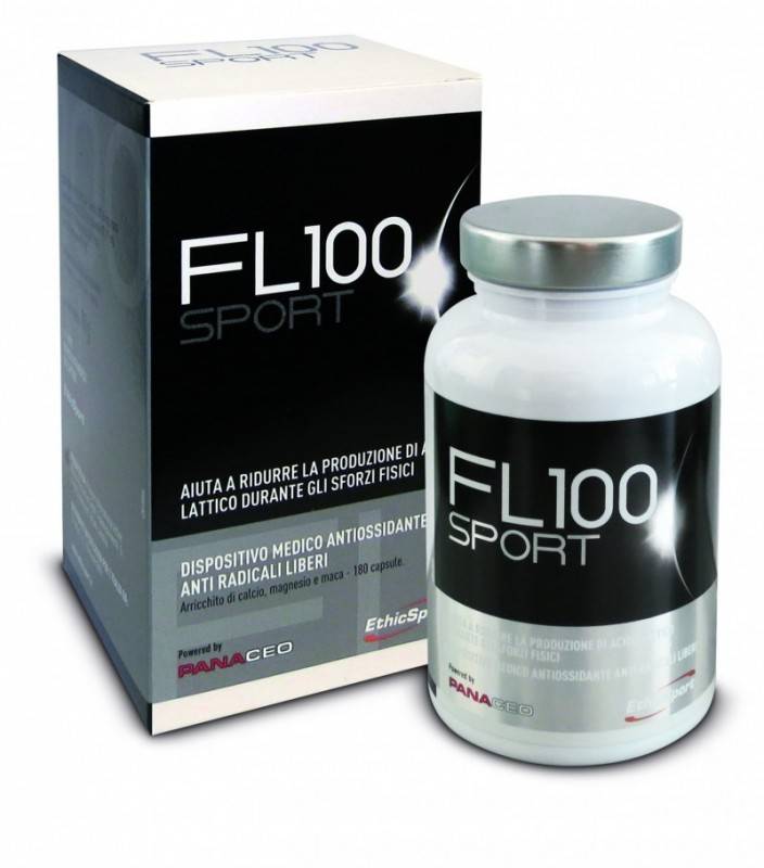 EthicSport FL 100 Integratore per Ridurre l'Acido Lattico 180 capsule