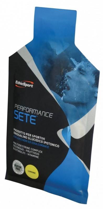 EthicSport Performance Sete Integratore Sali Minerali per Sportivi 14 buste x 22 g - Gusto: Limone