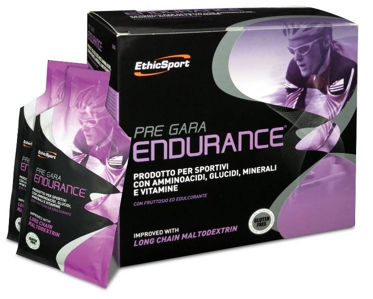 EthicSport Pre Gara Endurance Integratore di Aminoacidi e Sali Minerali per Sportivi 20 bustine