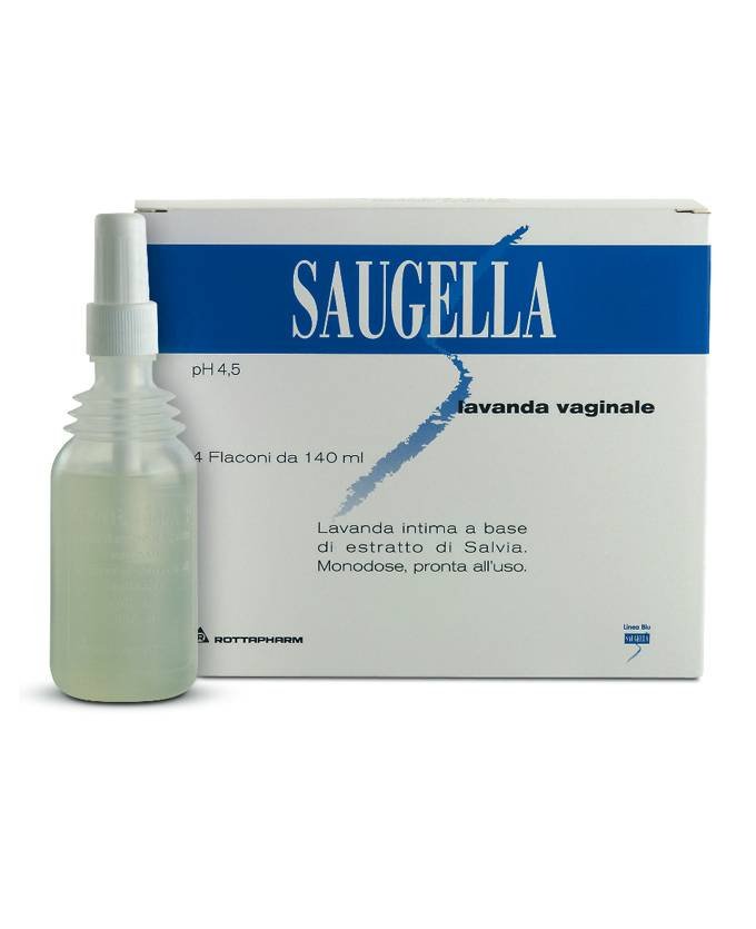 Saugella Lavanda Vaginale 4 flaconcini da 140 ml