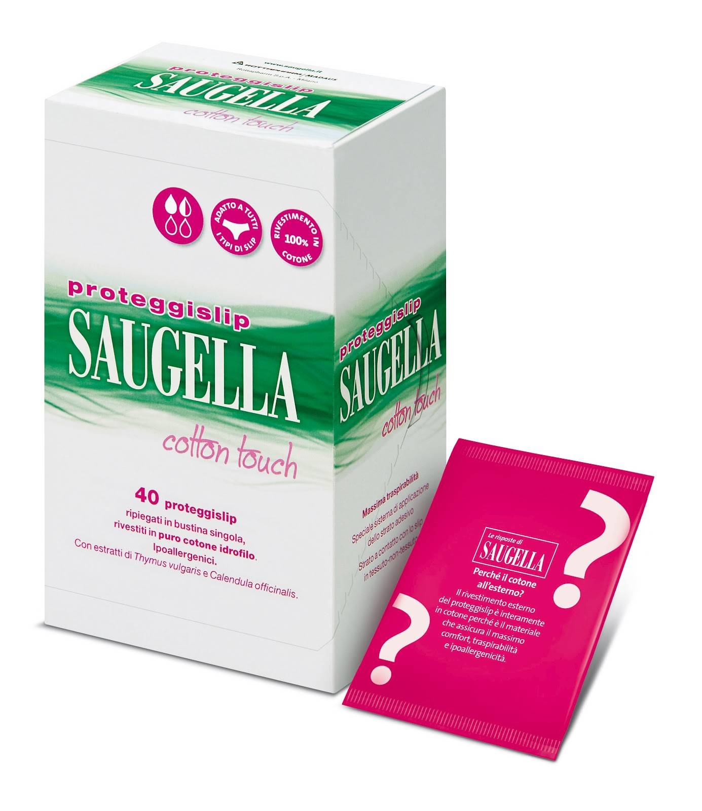Saugella Cotton Touch Proteggislip 40 pezzi