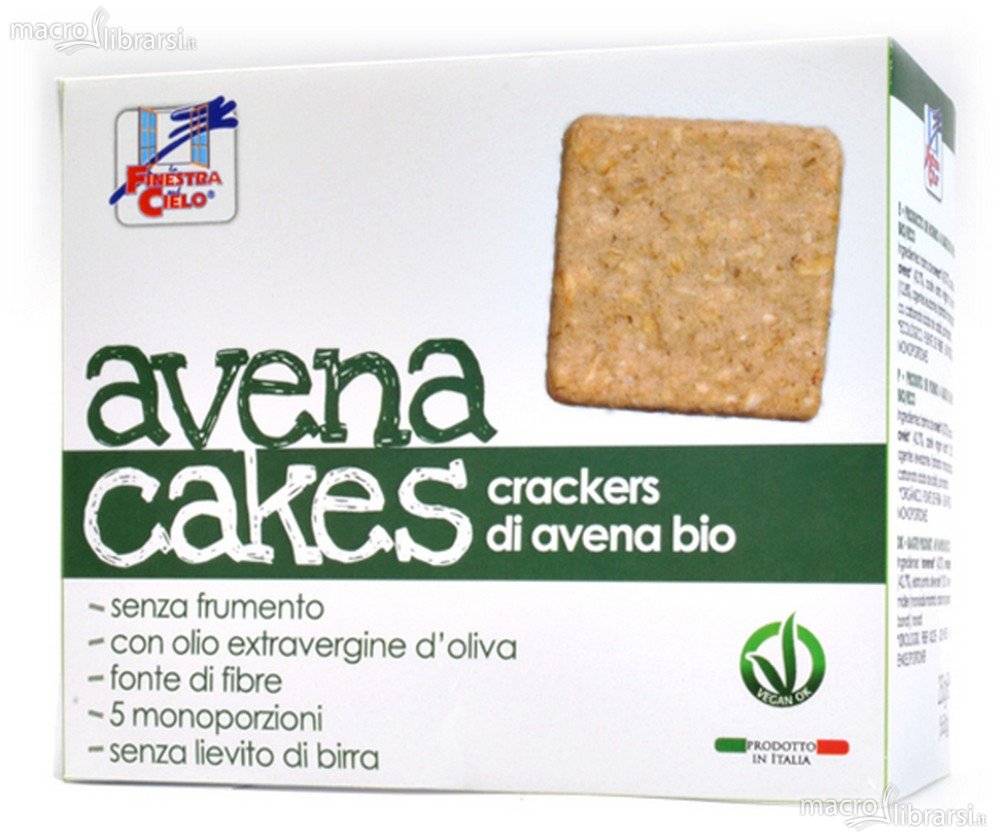 La Finestra sul Cielo Avenacakes Crackers Biologici Avena