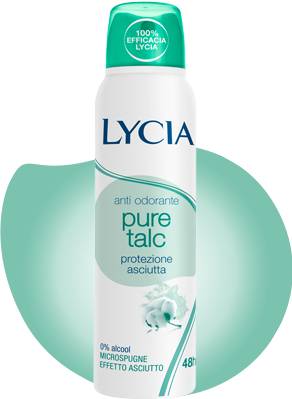 Lycia Pure Talc 48h Deodorante spray 150 ml