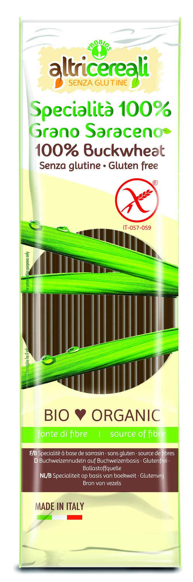 Probios Altri Cereali Spaghetti Pasta Biologica con Grano Saraceno