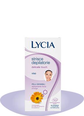 Lycia Delicate Touch Strisce Depilatorie Viso Pelli Sensibili