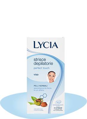 Lycia Perfect Touch Strisce depilatorie per il viso e la pelle normale 20 pezzi