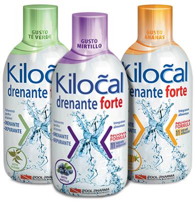 Kilocal Drenante Forte Integratore Liquido Depurativo 500 ml - Gusto: Tè Verde