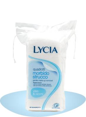 Lycia Quadrotti morbidi struccanti 12 pezzi